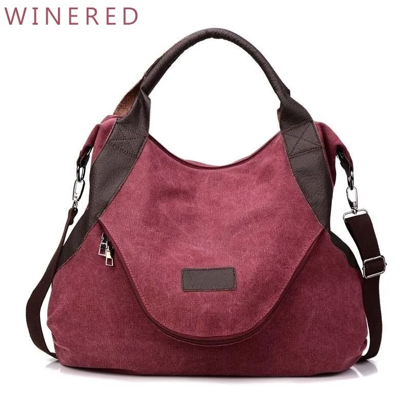 2018 Kvky Brand Large Pocket Casual Tote Women's Handbag Shoulder Handbags Canvas Leather Capacity Bags For Women