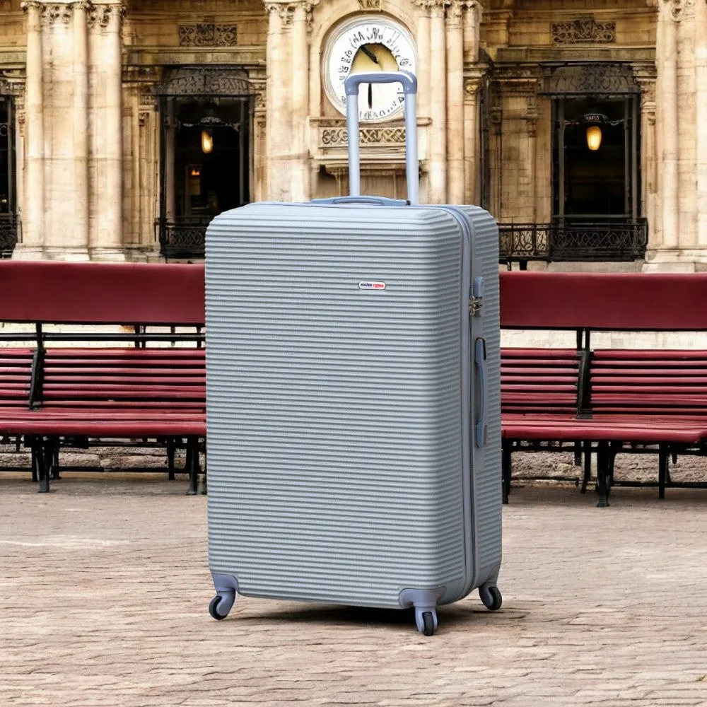 32 Inch Swiss Class Line ABS Expandable Checked Luggage | Lightweight Bag with Spinner Wheels