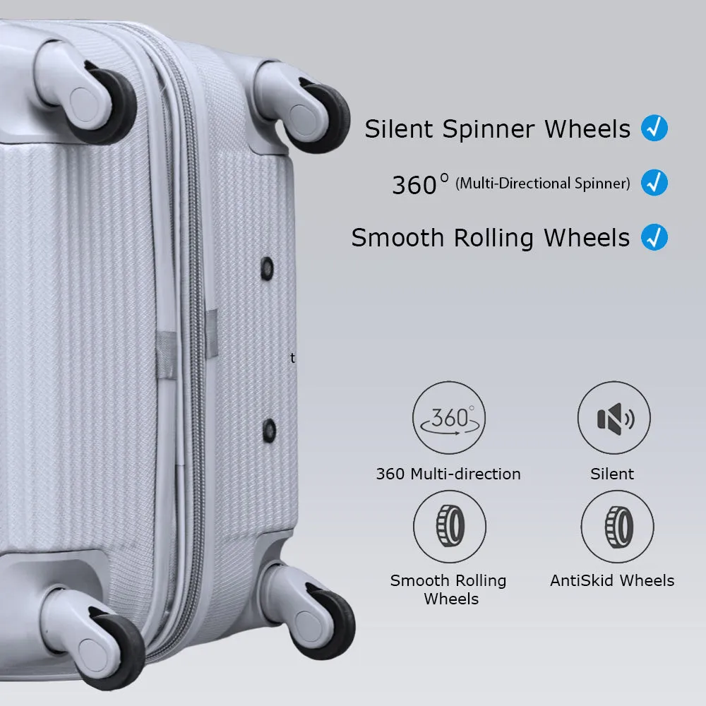 32 Inch Swiss Class Line ABS Expandable Checked Luggage | Lightweight Bag with Spinner Wheels