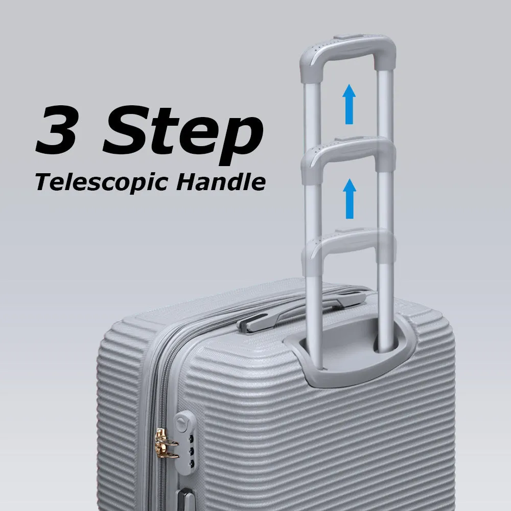 32 Inch Swiss Class Line ABS Expandable Checked Luggage | Lightweight Bag with Spinner Wheels