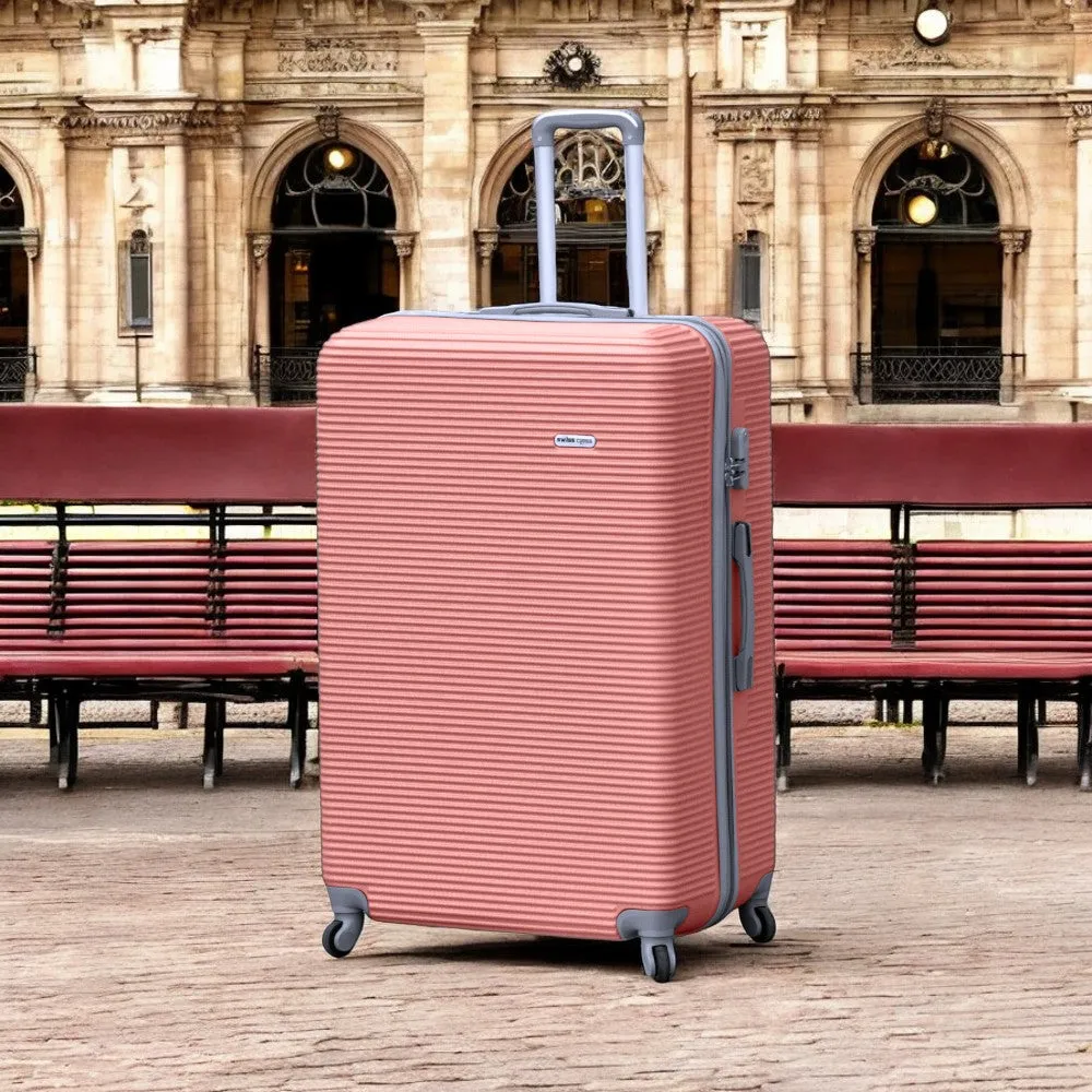 32 Inch Swiss Class Line ABS Expandable Checked Luggage | Lightweight Bag with Spinner Wheels