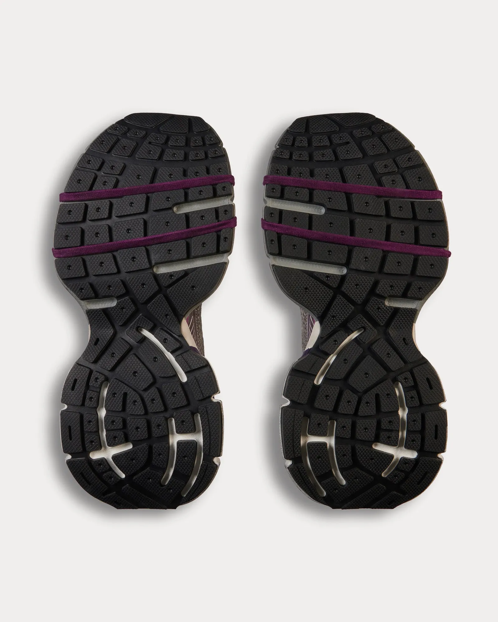 3XL Mesh & Polyurethane Purple / Grey Low Top Sneakers