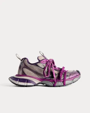 3XL Mesh & Polyurethane Purple / Grey Low Top Sneakers