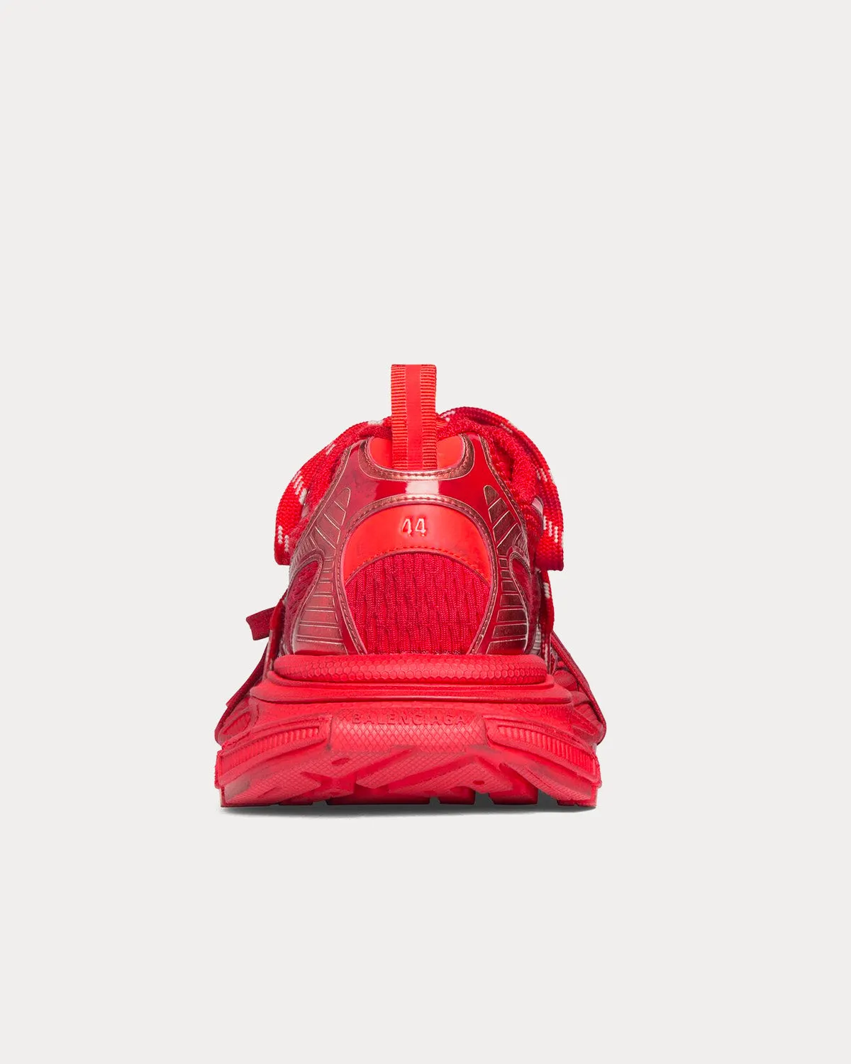 3XL Mesh & Polyurethane Red Low Top Sneakers