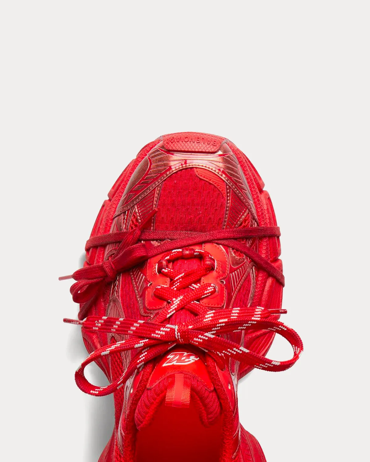 3XL Mesh & Polyurethane Red Low Top Sneakers