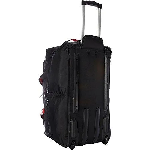 A. Saks 25" Expandable Trolley Duffel (Black/Red)