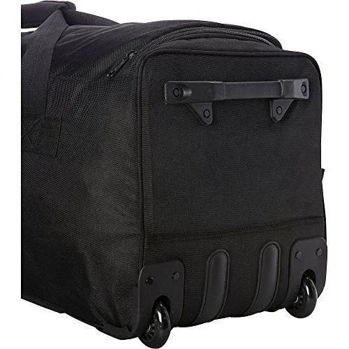 A. Saks 25" Expandable Trolley Duffel (Black/Red)