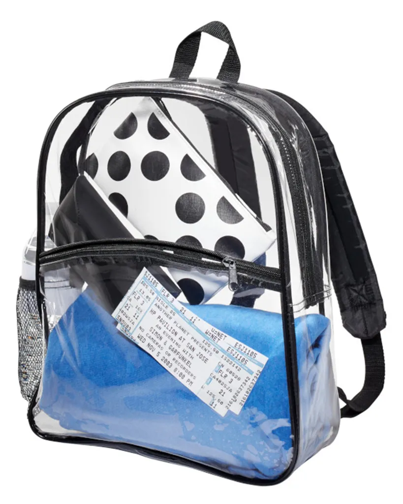Adjustable PVC Clear Backpack for Stadium