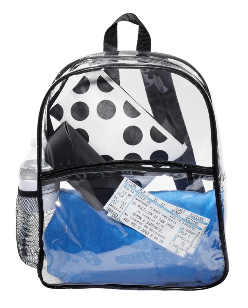 Adjustable PVC Clear Backpack for Stadium
