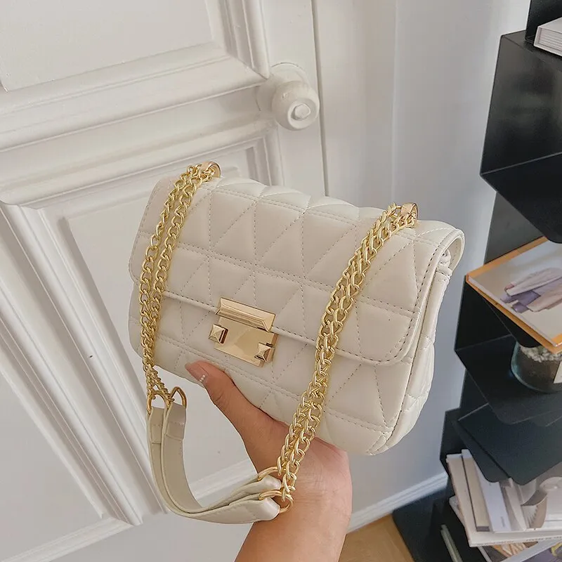 Back to College Fashion Chain Crossbody Messenger Shoulder Bags for Women 2021 Luxury Designer Handbags Purses Female Casual Totes High Capacity