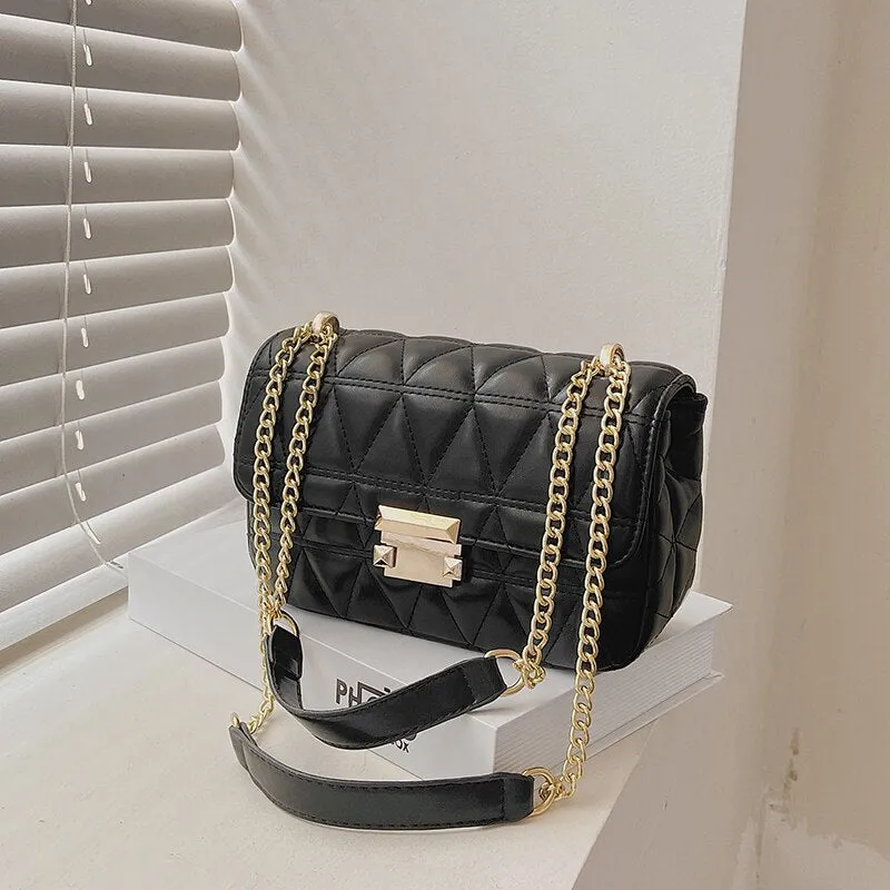 Back to College Fashion Chain Crossbody Messenger Shoulder Bags for Women 2021 Luxury Designer Handbags Purses Female Casual Totes High Capacity