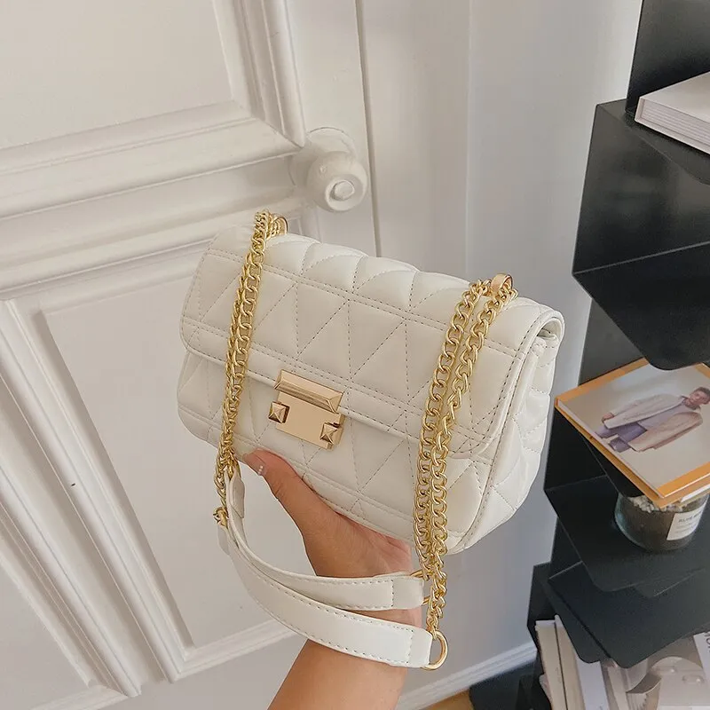 Back to College Fashion Chain Crossbody Messenger Shoulder Bags for Women 2021 Luxury Designer Handbags Purses Female Casual Totes High Capacity