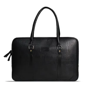Black Vegan Leather Album Bag