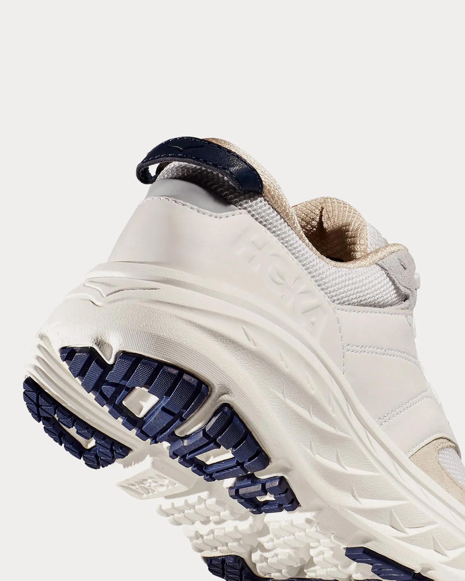 Bondi L White / Bellwether Blue Running Shoes