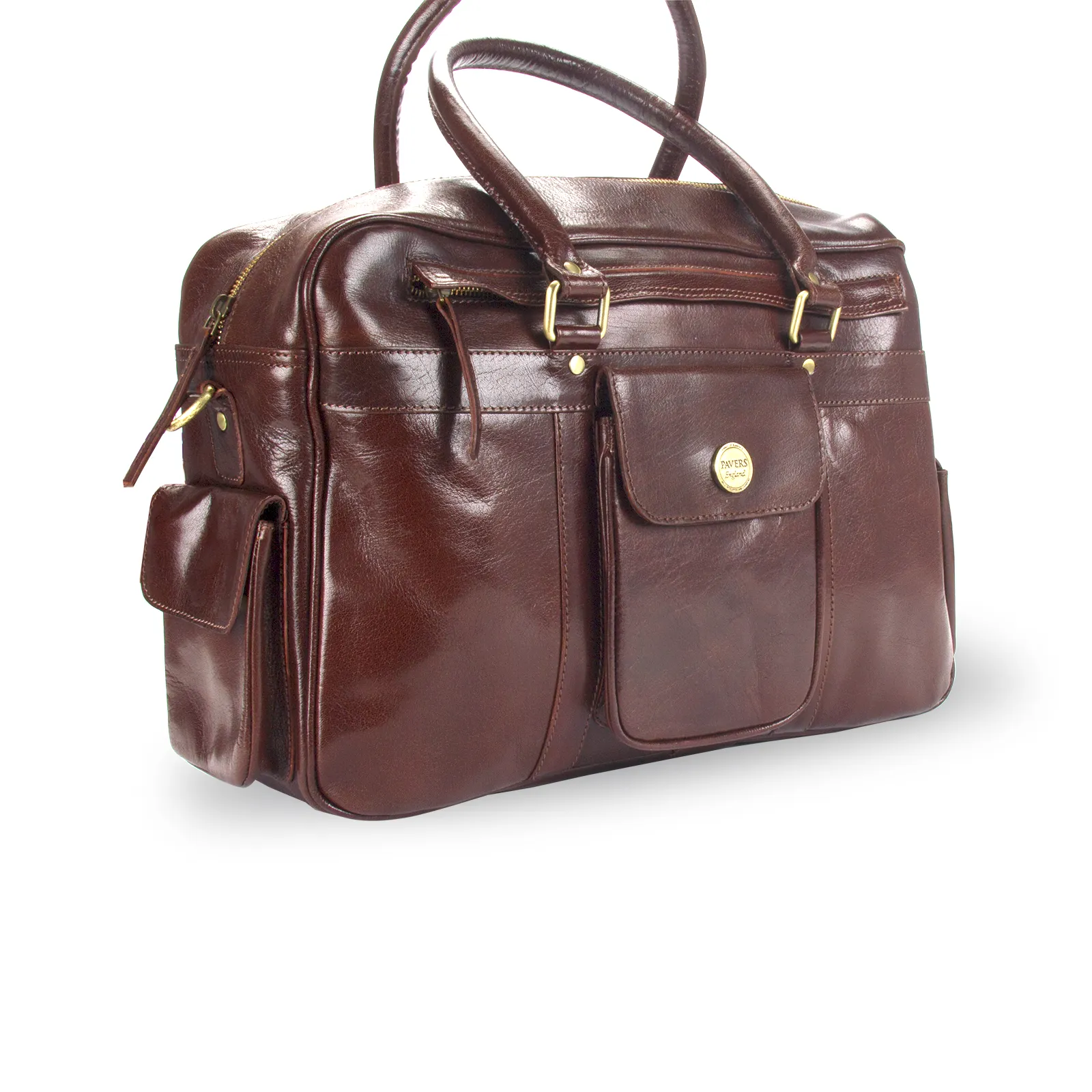 Brown Glaze Leather Pilot Bag