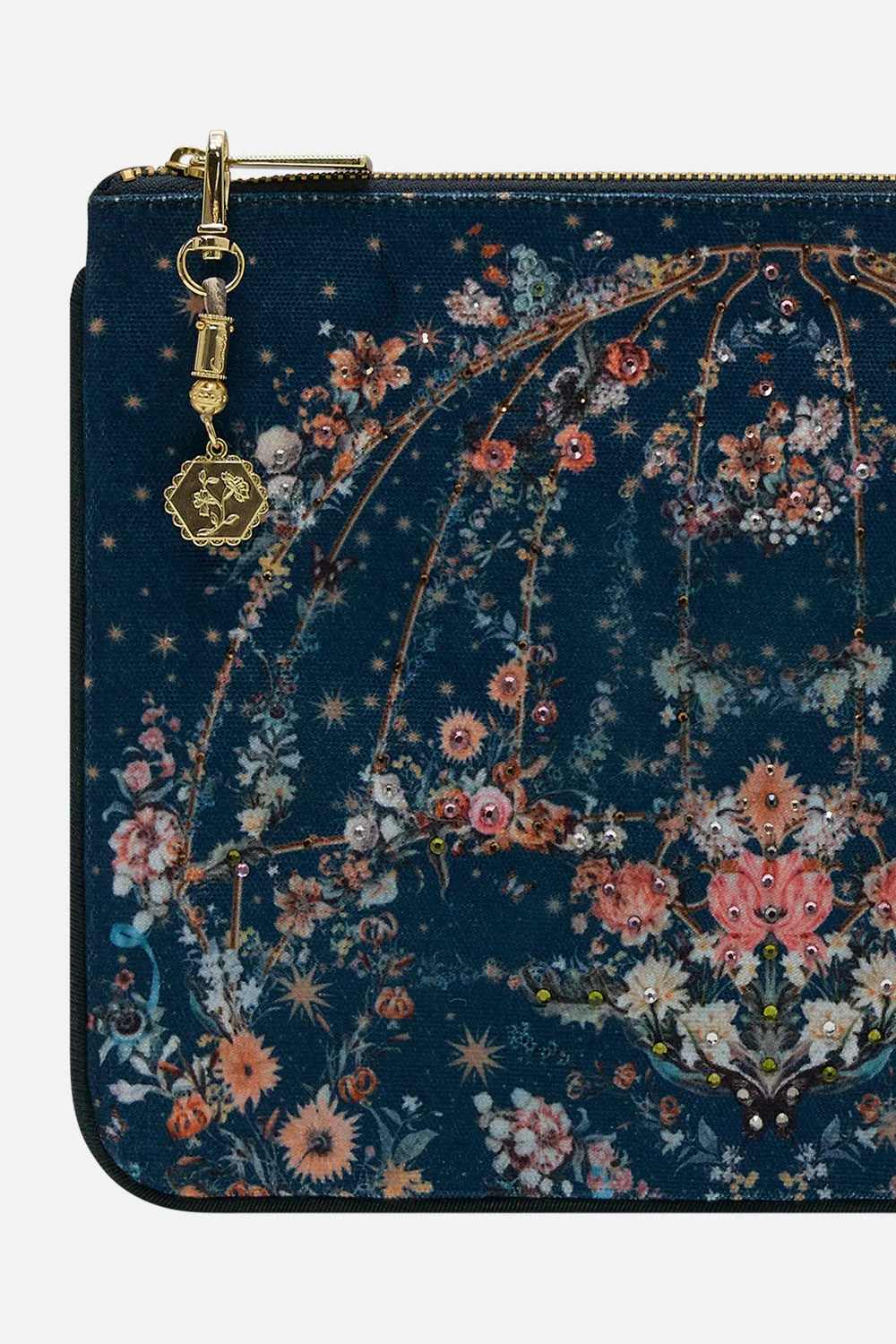 CAMILLA - Small Canvas Clutch SHE WHO WEARS THE CROWN