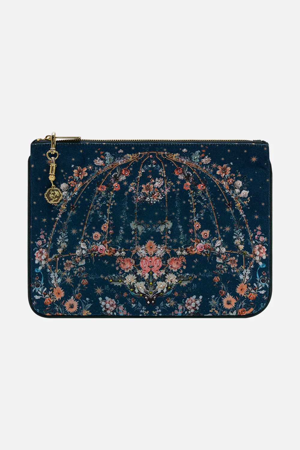 CAMILLA - Small Canvas Clutch SHE WHO WEARS THE CROWN