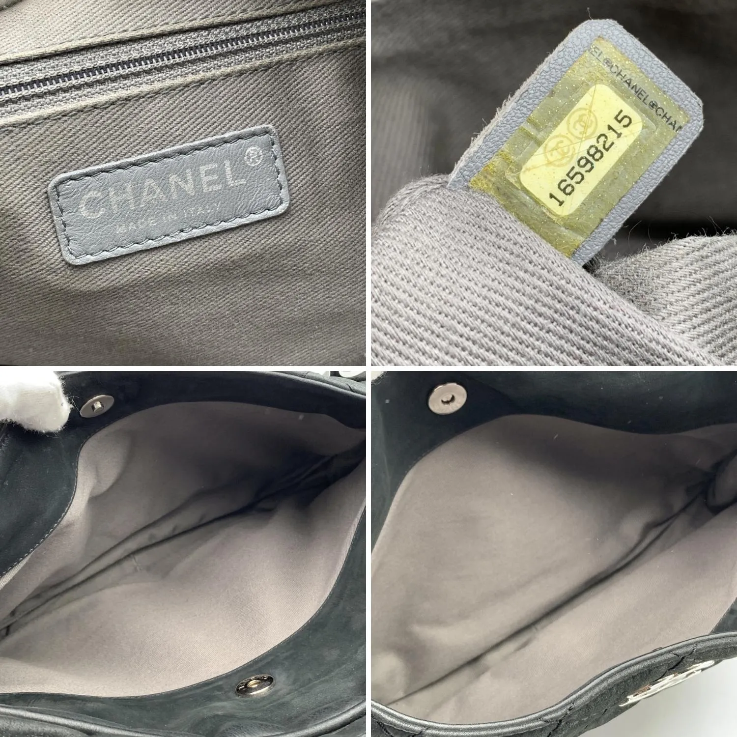 CHANEL Black Quilted Leather Relax Cc Tote Camera Shoulder Bag