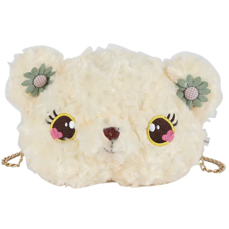Christmas Gift Cute Bear Crossbody Bag Plush Toy Girl Slung Shoulder Small Packaging Put Small Change Bag Girl Phone Bag Sweet Gift For Girl