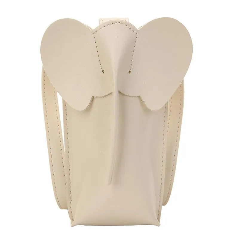 Christmas Gift Mini Coin Purse Pu Leather Lipstick Crossbody Bags For Women 2021 Summer Lady Shoulder Handbag Female Cute Elephant Shape Purses