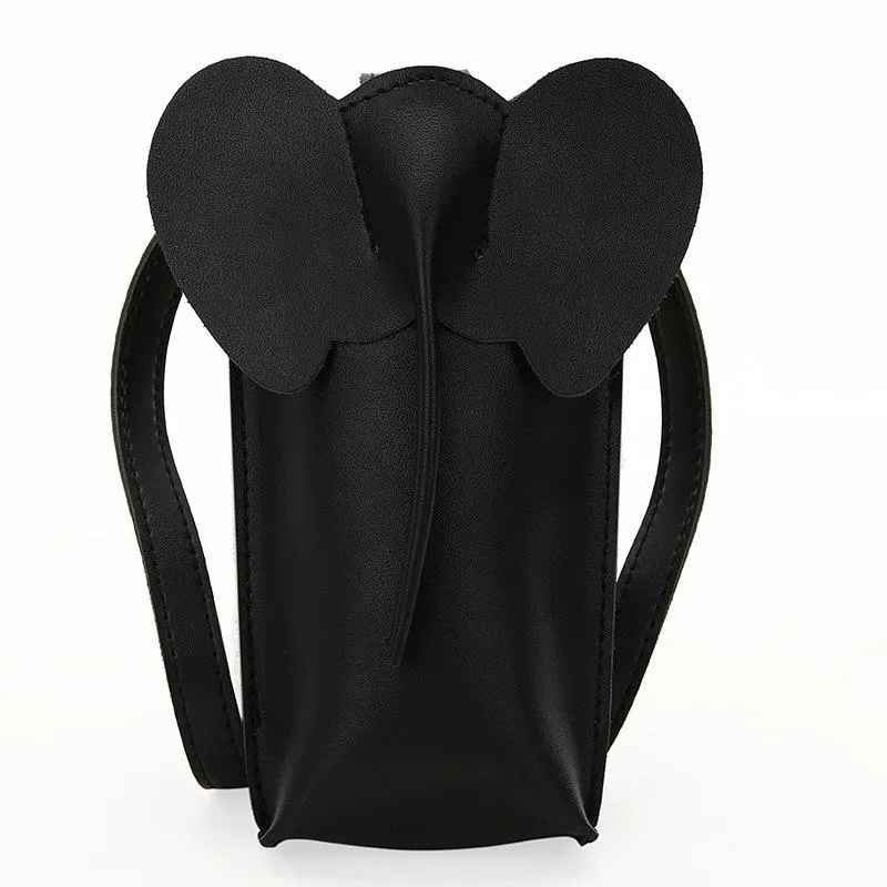 Christmas Gift Mini Coin Purse Pu Leather Lipstick Crossbody Bags For Women 2021 Summer Lady Shoulder Handbag Female Cute Elephant Shape Purses