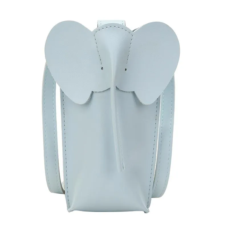 Christmas Gift Mini Coin Purse Pu Leather Lipstick Crossbody Bags For Women 2021 Summer Lady Shoulder Handbag Female Cute Elephant Shape Purses