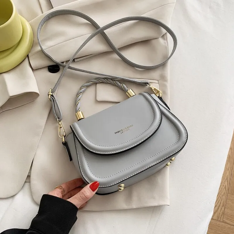 Christmas Gift Small White Shoulder Bags for Women Simple Square Tote Messenger Bag Ladys Pure Color Leather Crossbody Bag Casual Flap Handbags
