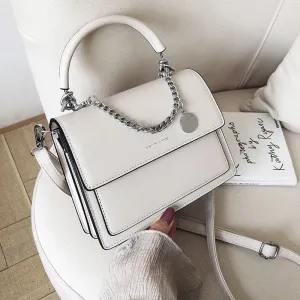 Christmas Gift Women's PU Leather Crossbody Bag with Short Handles 2021  Fashion Simple  Small Shoulder Handbags and Purses Yellow Black