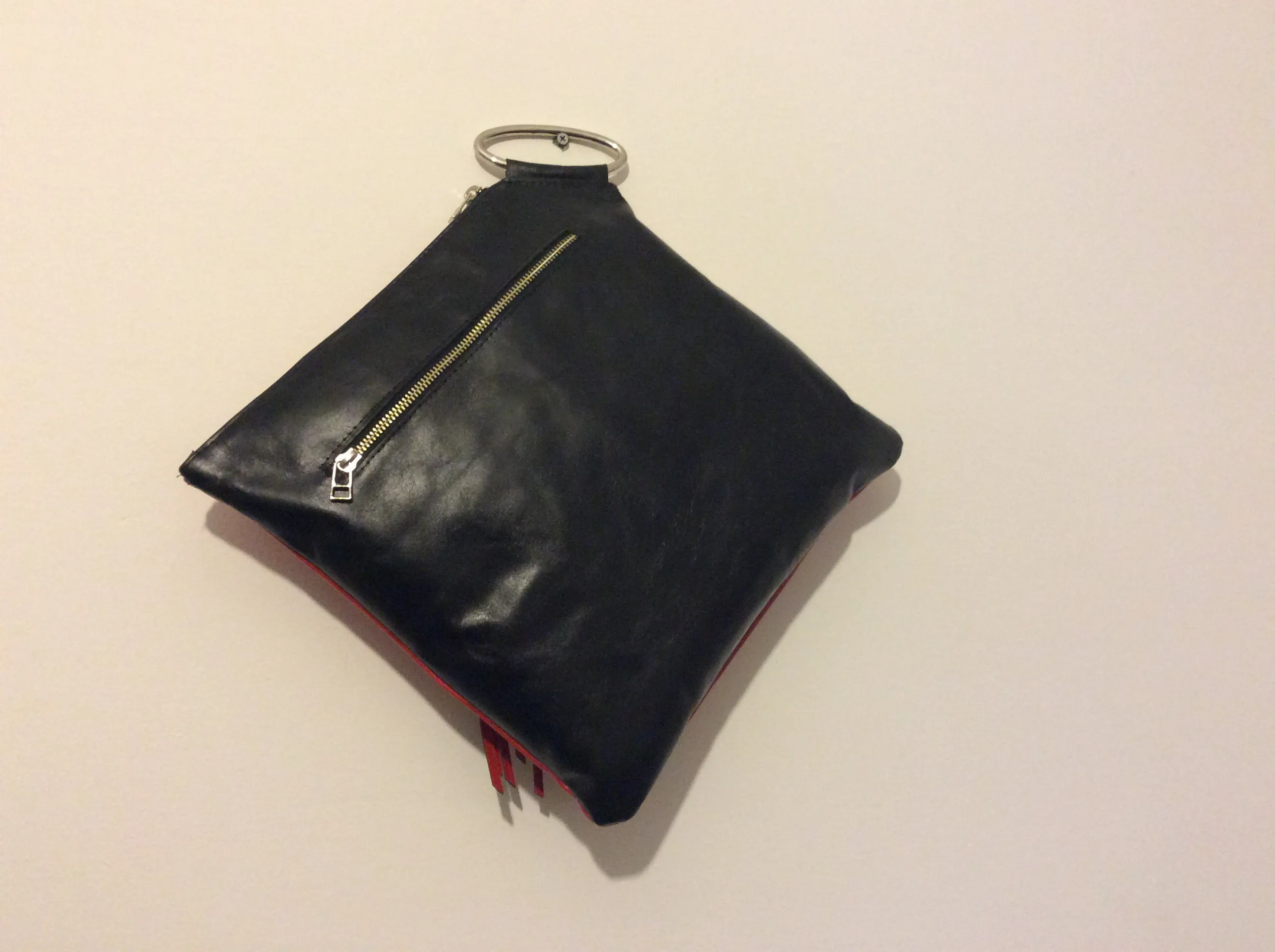 Clutch/  Red Wristlet Clutch