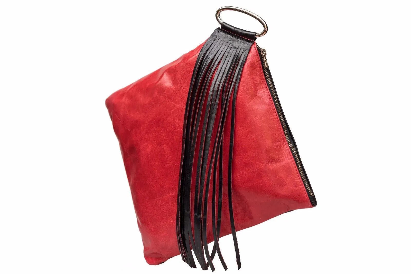 Clutch/  Red Wristlet Clutch
