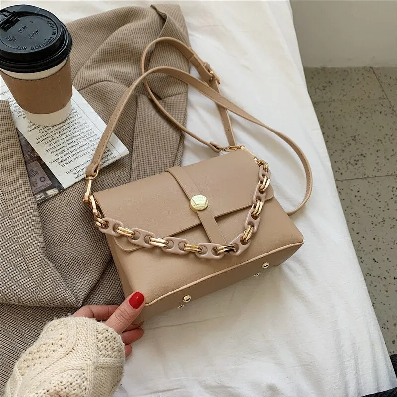 Crossbody Bags for Women 2021 Fashion Small Chain Handbag Small Bag PU Leather Hand Bag Ladies Designer Shoulder Bags