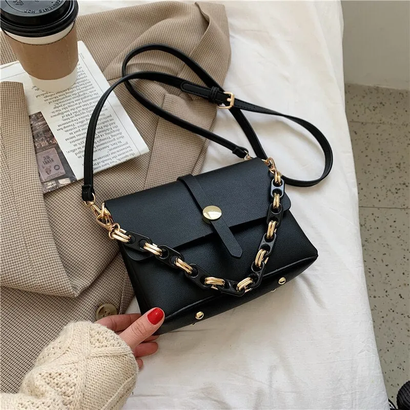 Crossbody Bags for Women 2021 Fashion Small Chain Handbag Small Bag PU Leather Hand Bag Ladies Designer Shoulder Bags