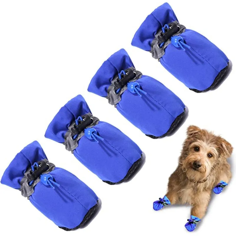 Dog Boots & Paw Protector, Anti-Slip Sole Winter Snow Dog Booties