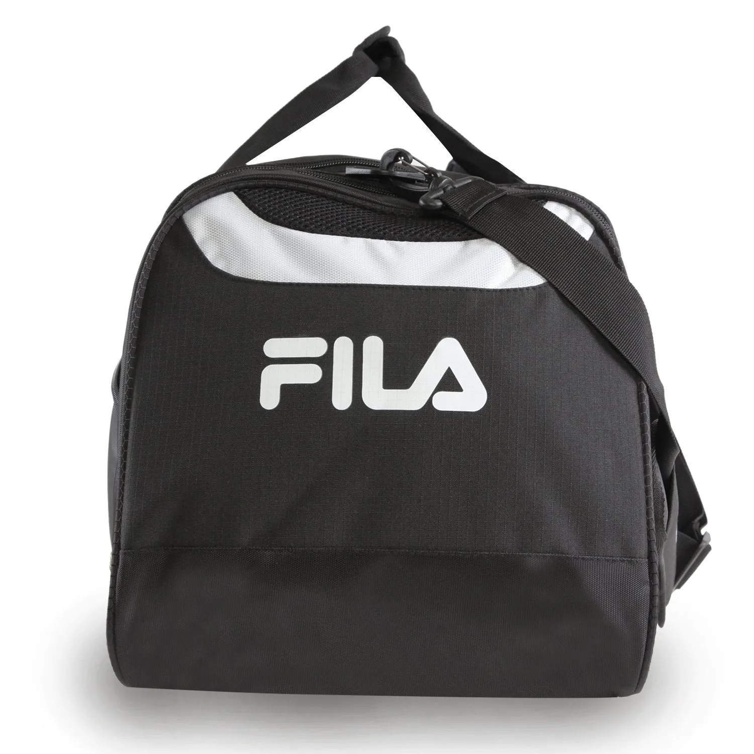 Fila Acer Large Sport Duffel Bag, Black/White, One Size
