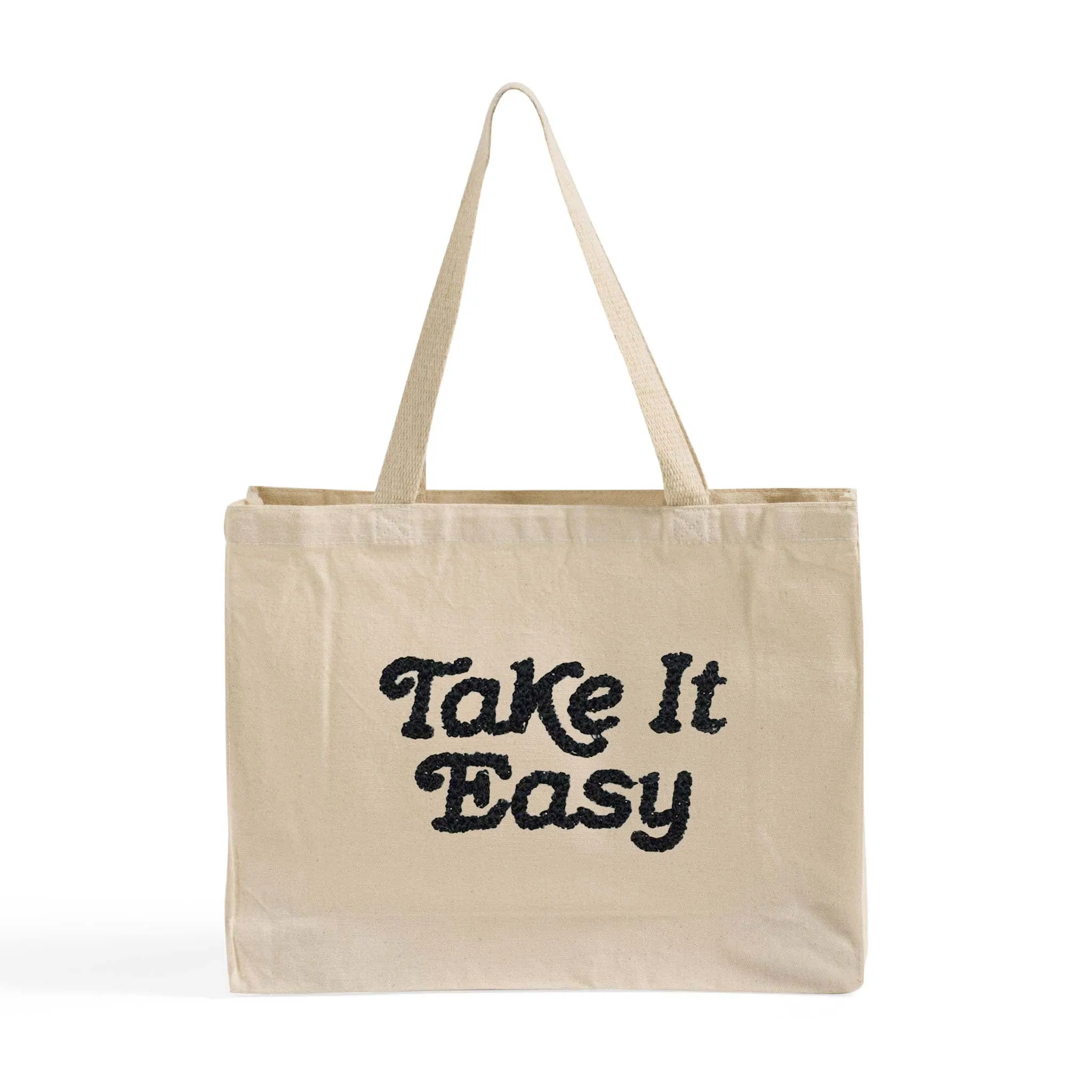 Full Gusset Heavy Canvas Horizontal  Tote Bags Customized - Personalized Full Gusset Tote Bags With Your Logo - TF275