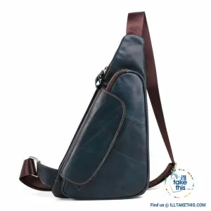 Genuine Leather Sling/Cross-body Man bag with a Sophisticated style