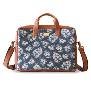 Green Floral Women's Laptop Bag