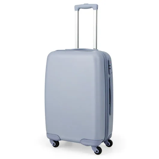 Hardside Luggage with Spinner Wheels with TSA Lock and Height Adjustable Handle-Pink