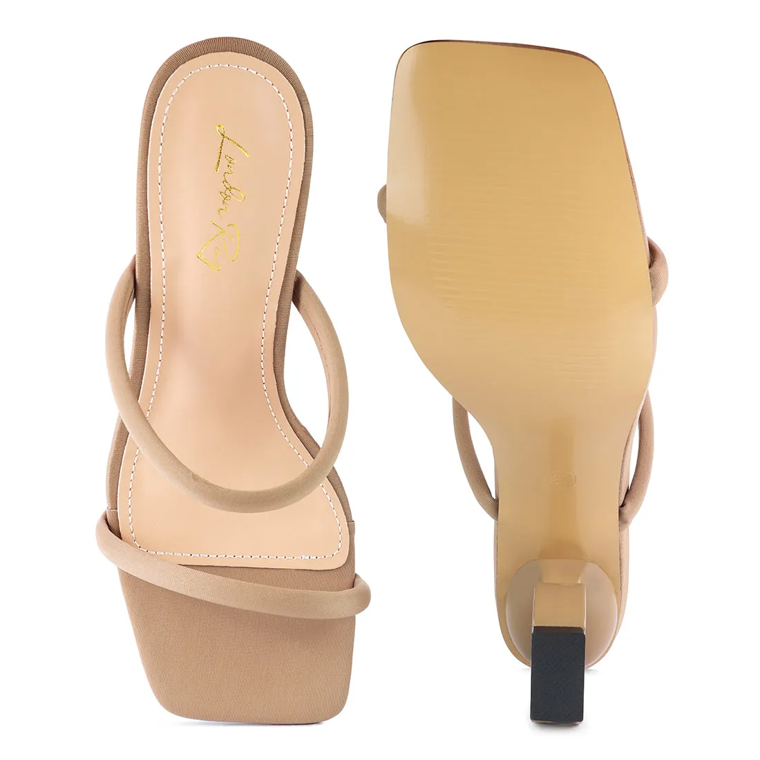 Heel Slide Sandals in Khaki