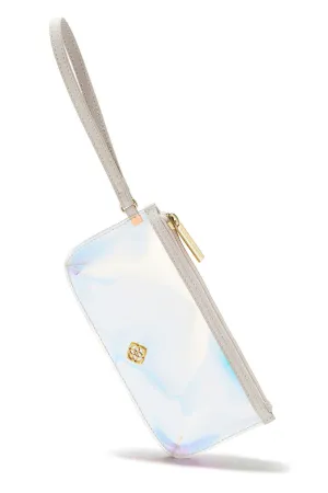 Kendra Scott: Clear Iridescent Wristlet
