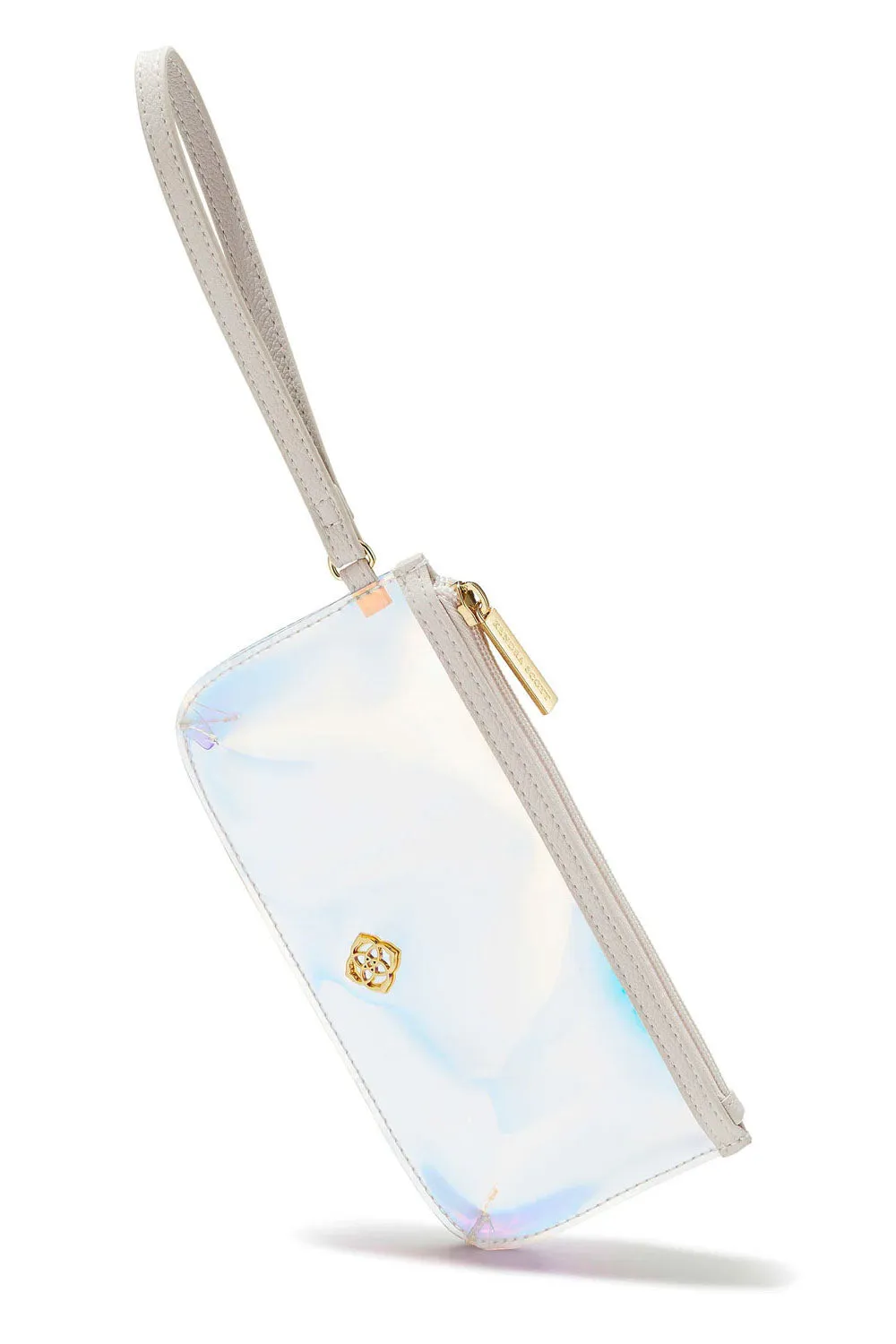 Kendra Scott: Clear Iridescent Wristlet
