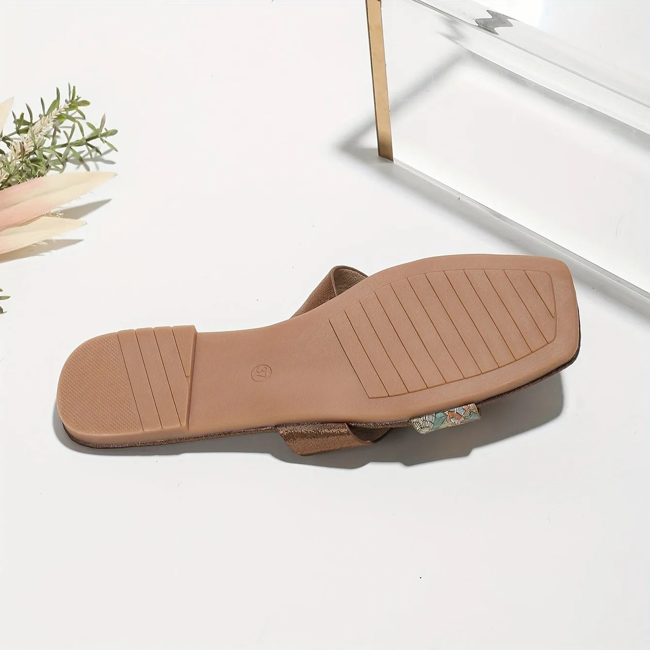 Kleurrijke slip-on sandalen voor vrouwen, licht en niet-slip