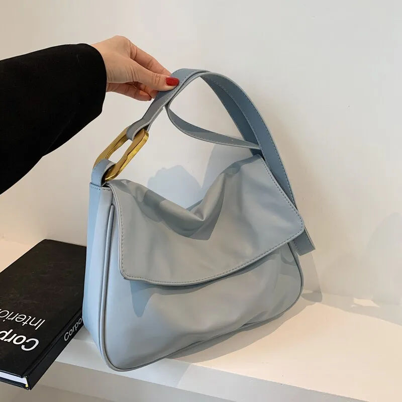 Large Capacity Retro PU Leather Big Crossbody Shoulder Bags For Women 2021 Summer Ladies Luxury Brand Trendy Handbags