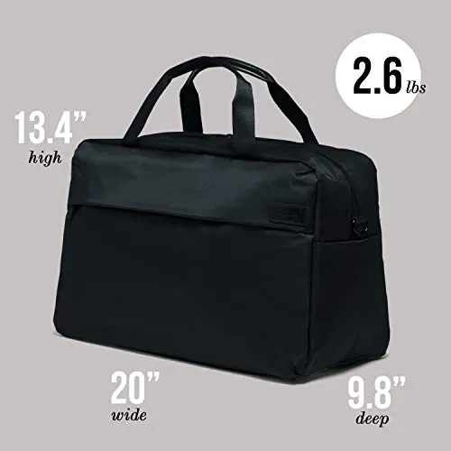 Lipault - City Plume Duffel Bag - Top Handle Shoulder Overnight Travel Weekender Luggage for Women - Black
