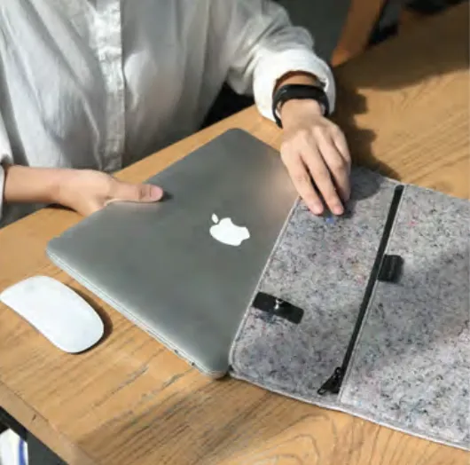 Mat Archer Recovery Felt Laptop Case using recycled materials