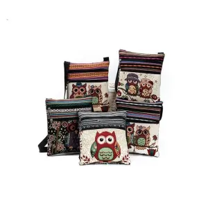 Mini Women Shoulder Bag Owl Printed