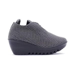 Moscow Grey Wedge Heel