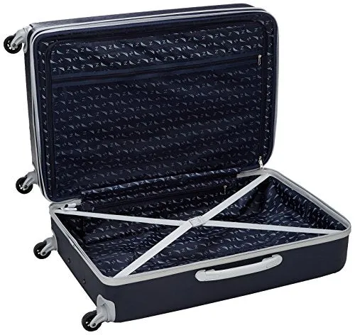 Nautica Lifeboat 3 Piece Hardside Expandable Suitcase Set, Classic Navy