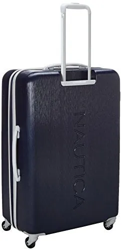 Nautica Lifeboat 3 Piece Hardside Expandable Suitcase Set, Classic Navy