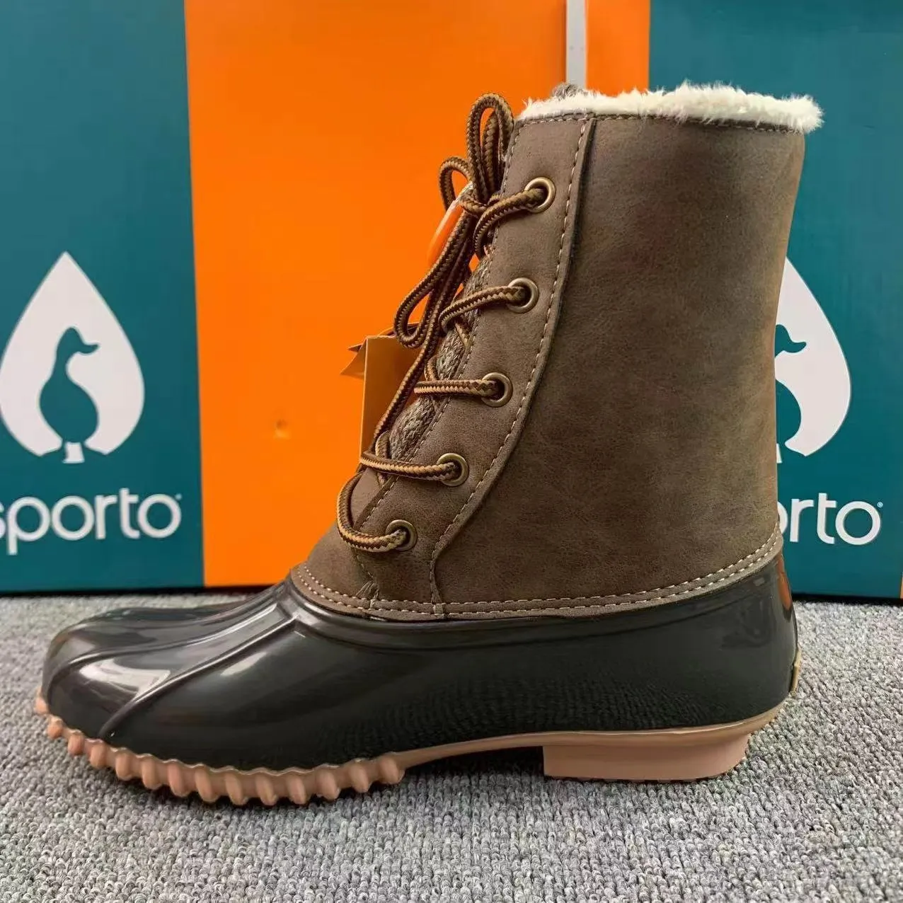 Outdoor Cold Anti-Slip Rain Padded Warm Mid-Calf Snow Boots-2